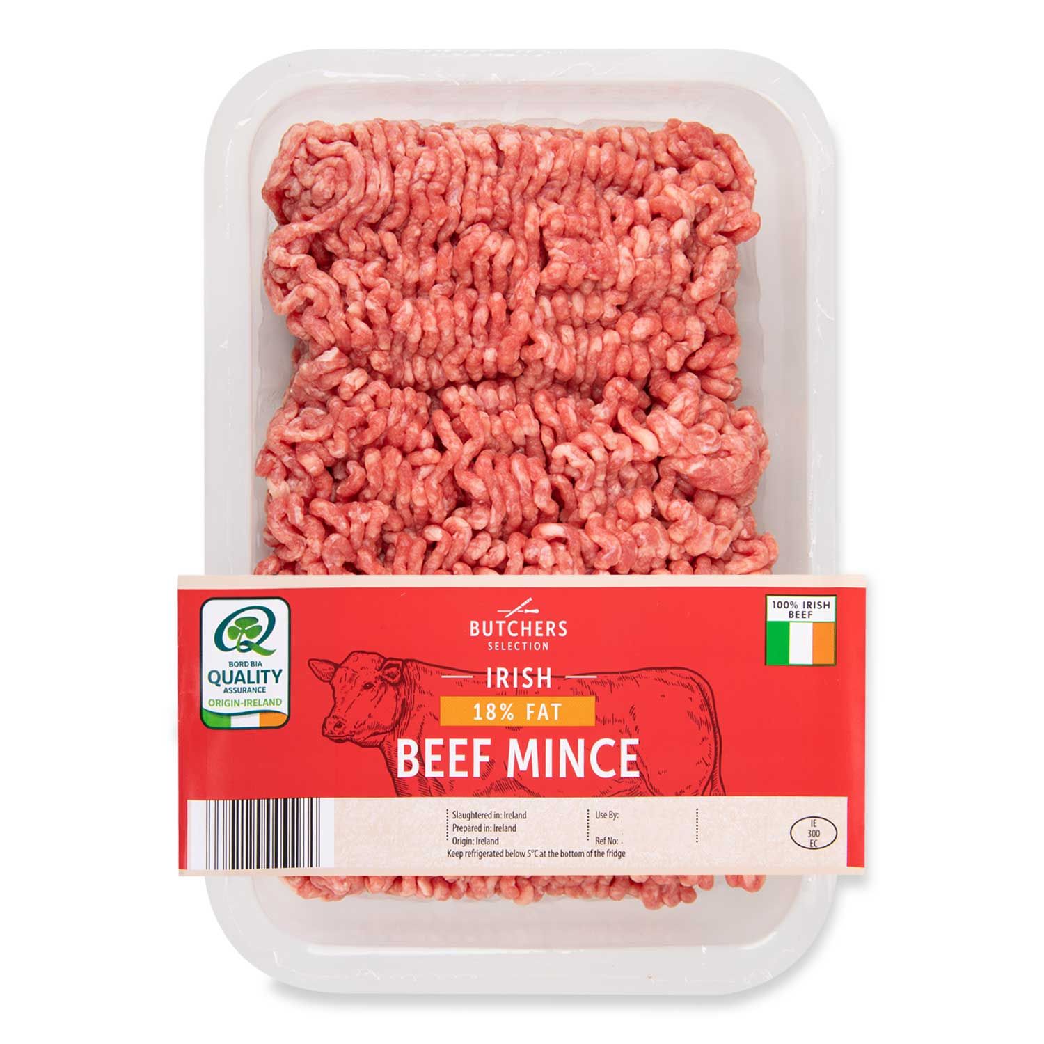 Irish 18% Fat Beef Mince 1kg Butcher's Selection